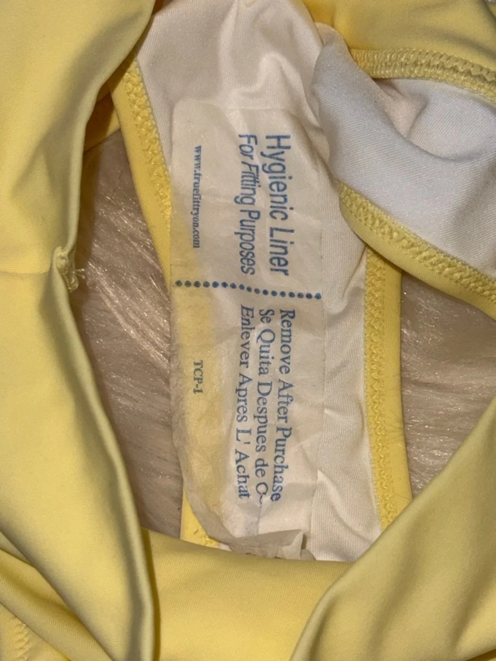 VICTORIA'S SECRET PINK High Waisted Yellow Crossover Bikini Bottoms NWT XS